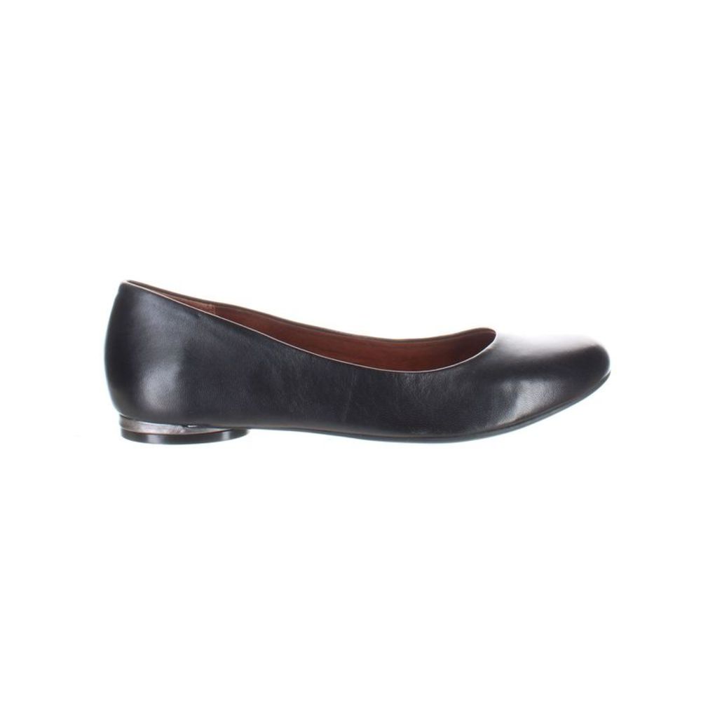 NIB Vionic Womens Hannah Napa Black Casual Flats Size 8 Medium